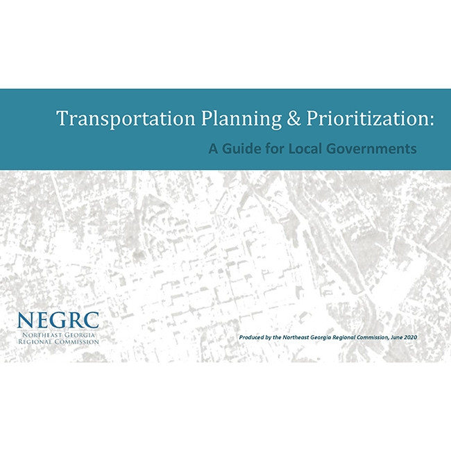 New Guide Release: Transportation Planning & Prioritization Guide for Local Governments