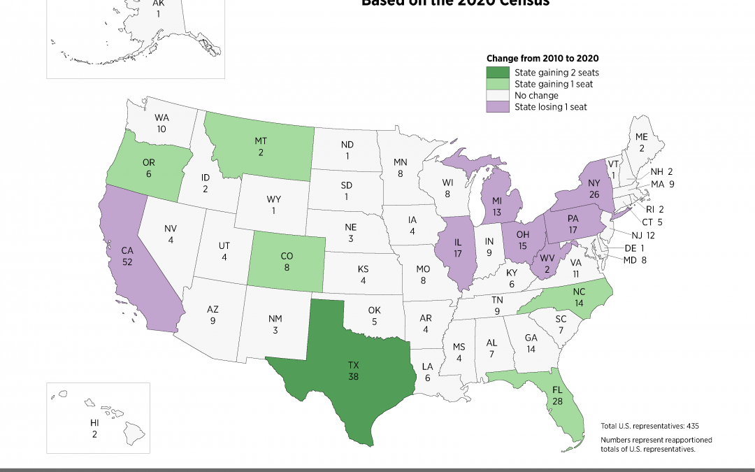 Census Bureau Releases 2020 Census Apportionment Results